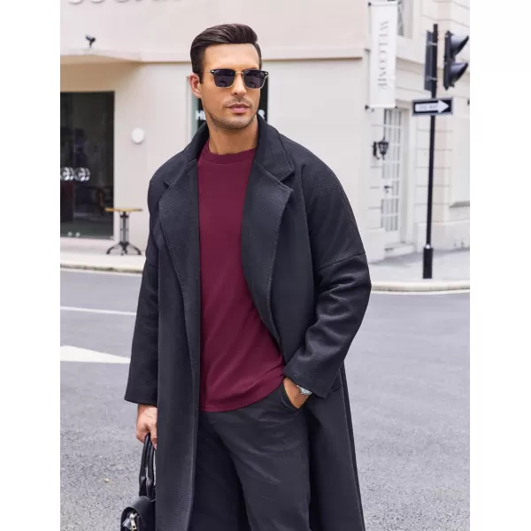 Ekouaer Mens Long Sleeve Shirts Crew Neck Fleece Thermal Undershirts Midweight Sweatshirts Soft Base Layer Pullover Tee TopsDark Red
