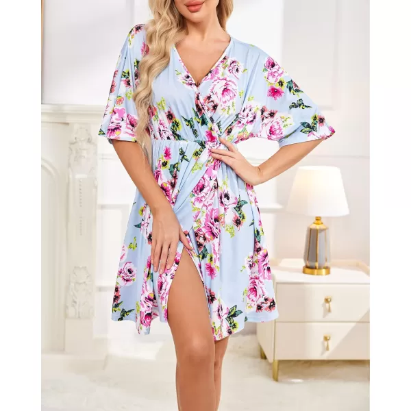 Ekouaer 3 in 1 LaborDeliveryHospital Gown Maternity Dress Nursing Nightgown Sleepwear for Breastfeeding SXXLFreya