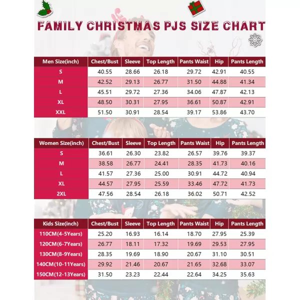 Ekouaer Christmas Pajamas for Family Long Sleeve Pjs Matching Sets with Plaid Pants Soft Sleepwear LoungewearKids Dark Green Gingerbread