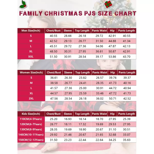 Ekouaer Christmas Pajamas for Family Long Sleeve Pjs Matching Sets with Plaid Pants Soft Sleepwear LoungewearWomen Ared Black Plaid
