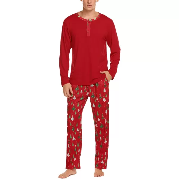 Ekouaer Couples Matching Chritsmas Pajamas Holiday PJ Set Men and Women Sleepwear Long Sleeve Jammies Print Tops and PantsApat1