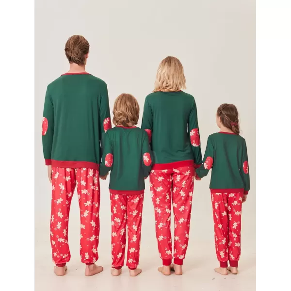 Ekouaer Family Matching Pajamas Christmas Sleepwear Soft Loungewear Pjs Set With PocketsKids Pattern