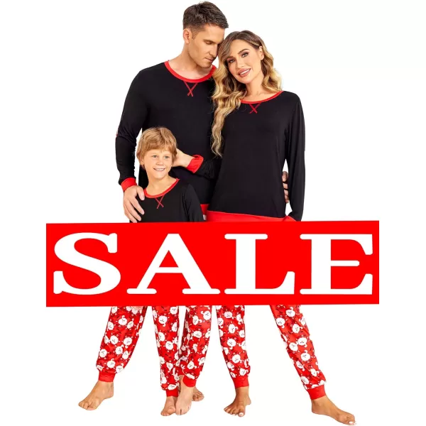 Ekouaer Family Matching Pajamas Christmas Sleepwear Soft Loungewear Pjs Set With PocketsMen Pat1