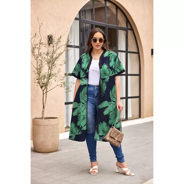 Ekouaer Housecoat Women Zipper Front Duster Robe Short Sleeve Lounger Housedress Pockets Nightgown Casual Nights SXXXLGreen
