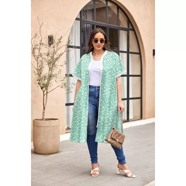 Ekouaer Housecoat Women Zipper Front Duster Robe Short Sleeve Lounger Housedress Pockets Nightgown Casual Nights SXXXLPat17