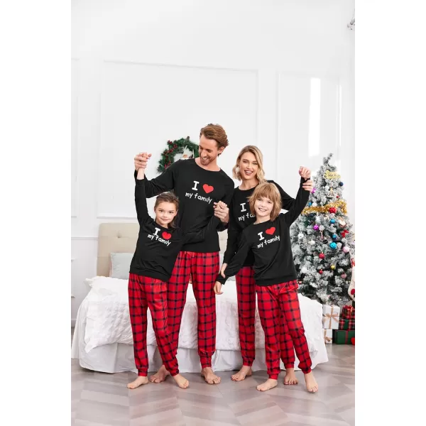 Ekouaer Matching Christmas Family Pajamas Sets Couples Xmas Holiday Pjs for Women Men Boys and GirlsKids Red Plaid