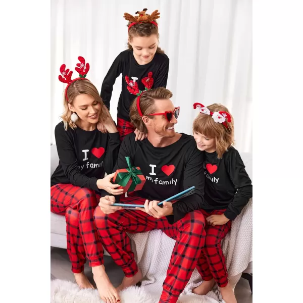 Ekouaer Matching Christmas Family Pajamas Sets Couples Xmas Holiday Pjs for Women Men Boys and GirlsKids Red Plaid