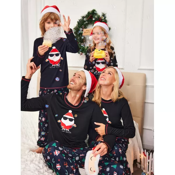 Ekouaer Matching Family Sets Christmas Pajamas Set Xmas PJS Sleepwear Soft Christmas Matching JammiesKids Naughty Santa Claus