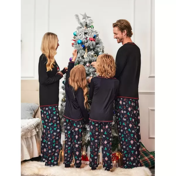 Ekouaer Matching Family Sets Christmas Pajamas Set Xmas PJS Sleepwear Soft Christmas Matching JammiesKids Naughty Santa Claus