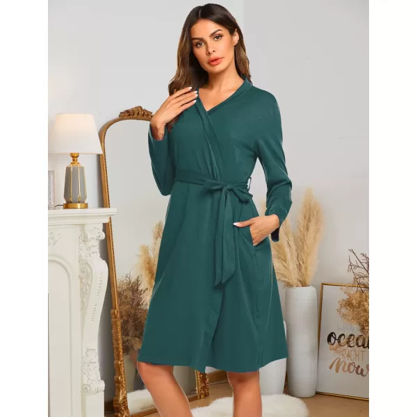 Ekouaer Maternity Robe Labor Delivery Nursing Gown Hospital Breastfeeding Dress BathrobesAdark Green