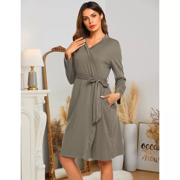 Ekouaer Maternity Robe Labor Delivery Nursing Gown Hospital Breastfeeding Dress BathrobesAgreen