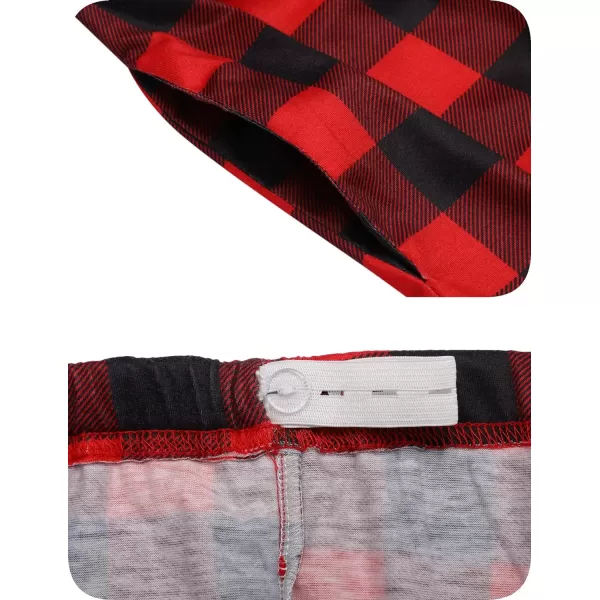 Ekouaer Materntiy amp Nursing Pajamas Sets Long Sleeve Breastfeeding Pajamas with Jogger Pants for HospitalRed Plaid
