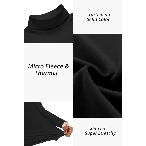 Ekouaer Mens Turtleneck Long Sleeve Turtle Neck Shirts Basic Lightweight Undershirt Thermal Pullover Sweater SXXLBlackKhakiGrey