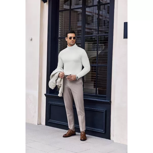 Ekouaer Mens Turtleneck Long Sleeve Turtle Neck Shirts Basic Lightweight Undershirt Thermal Pullover Sweater SXXLBlackWhiteBrown