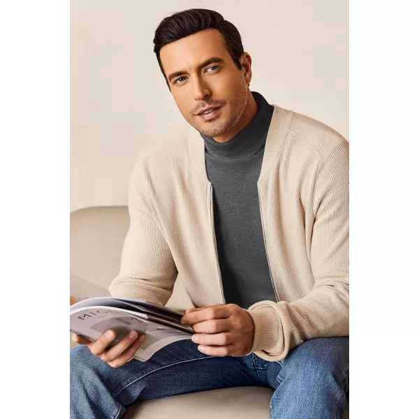 Ekouaer Mens Turtleneck Long Sleeve Turtle Neck Shirts Basic Lightweight Undershirt Thermal Pullover Sweater SXXLGrey