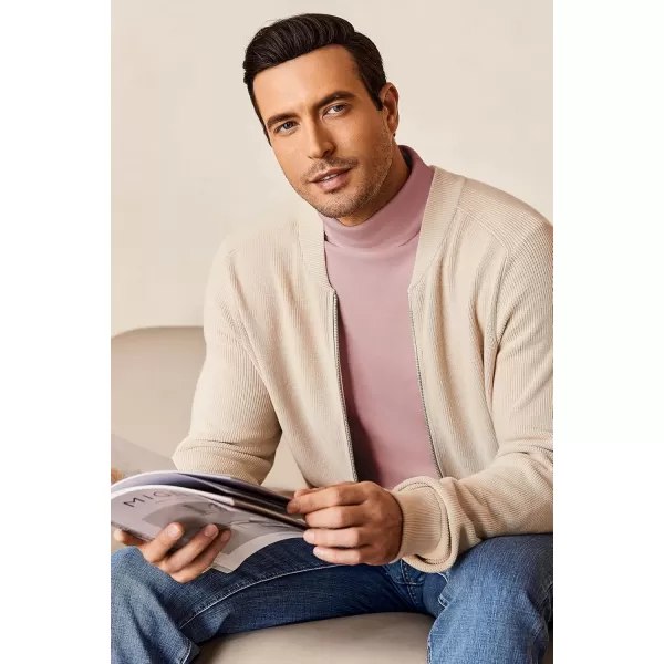 Ekouaer Mens Turtleneck Long Sleeve Turtle Neck Shirts Basic Lightweight Undershirt Thermal Pullover Sweater SXXLPink