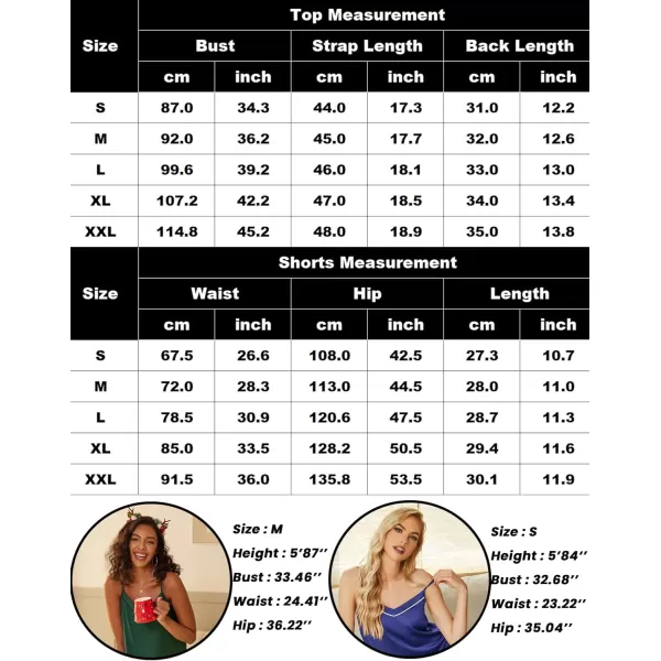 Ekouaer Satin Pajamas Womens Soft Sleepwear Lingerie Silk Cami Shorts Set Nightwear SXXLCoffee