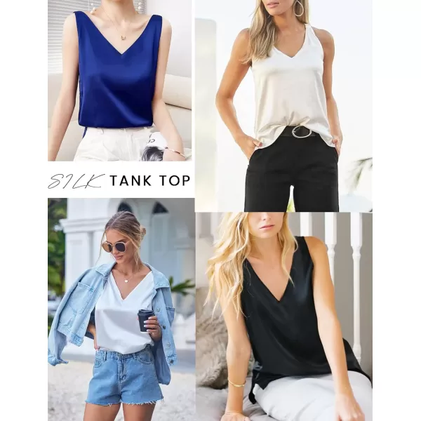 Ekouaer Sexy Silk Satin Pajamas Cami Lingerie Sets 2 Piece Pjs Sleepwear Loungewear Bridal Gift for Women2champagne