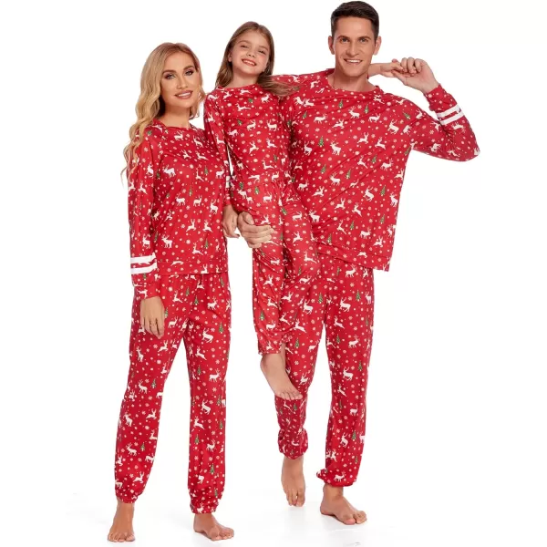 Ekouaer Sweatsuits Womens Loungewear Set Tracksuit Long Sleeve Pajamas Set with Pockets 2 Piece Outfits Lounge SetsMerry Christmas Christmas Red