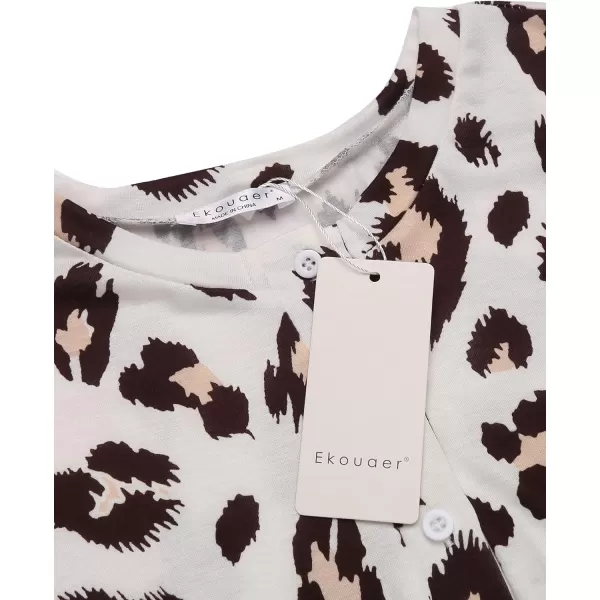 Ekouaer Tie Dye Pajamas Set Womens Loungewear Sleepwear 2 Piece PJ SetsComfy 2