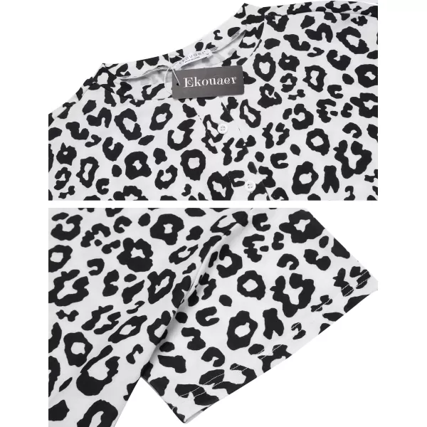 Ekouaer Tie Dye Pajamas Set Womens Loungewear Sleepwear 2 Piece PJ SetsCute 4