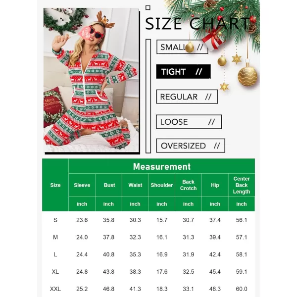 Ekouaer Women Hooded Jumpsuit Long Sleeve Onesies Zip Up One Piece Pajamas Novelty Sleepwear for WomenChristmassnowflakeselk2