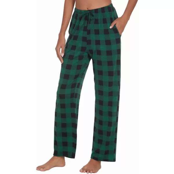 Ekouaer Women Lounge Pants Comfy Pajama BottomAplaid 34