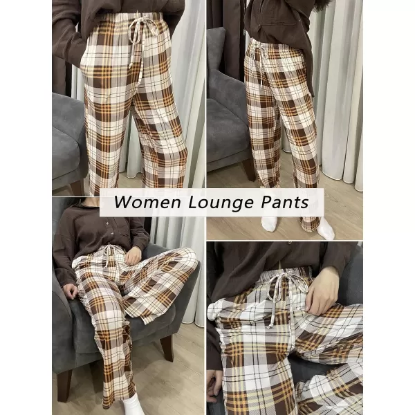 Ekouaer Women Lounge Pants Comfy Pajama BottomAplaid 59