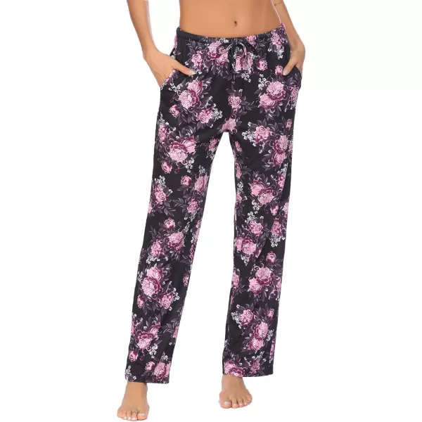Ekouaer Women Lounge Pants Comfy Pajama BottomPattern 2