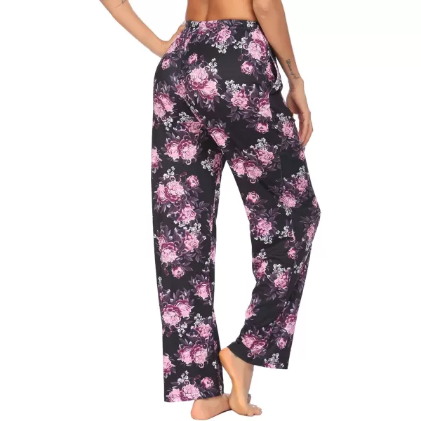 Ekouaer Women Lounge Pants Comfy Pajama BottomPattern 2