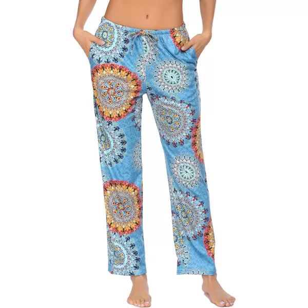 Ekouaer Women Lounge Pants Comfy Pajama BottomPattern 3