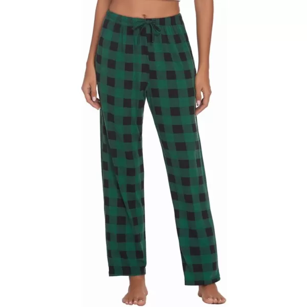 Ekouaer Women Lounge Pants Comfy Pajama BottomPlaid 14