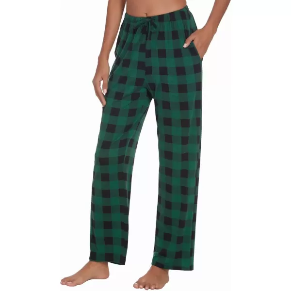 Ekouaer Women Lounge Pants Comfy Pajama BottomPlaid 14