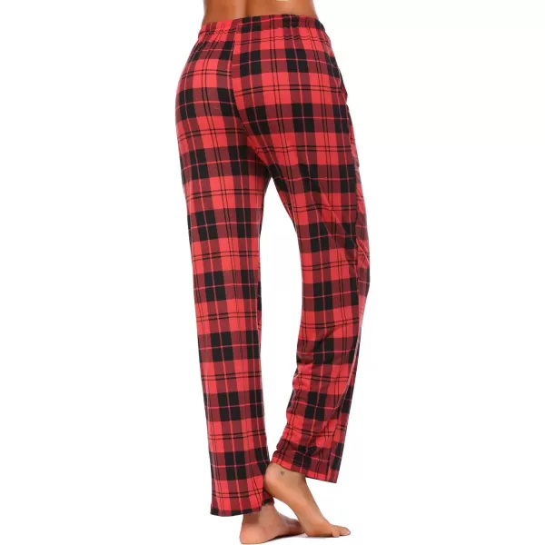 Ekouaer Women Lounge Pants Comfy Pajama BottomPlaid 6