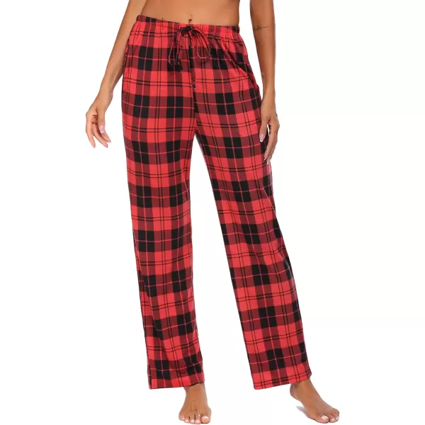 Ekouaer Women Lounge Pants Comfy Pajama BottomPlaid 6