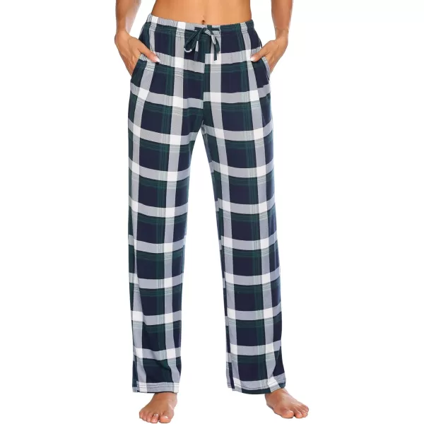 Ekouaer Women Lounge Pants Comfy Pajama BottomPlaid 8