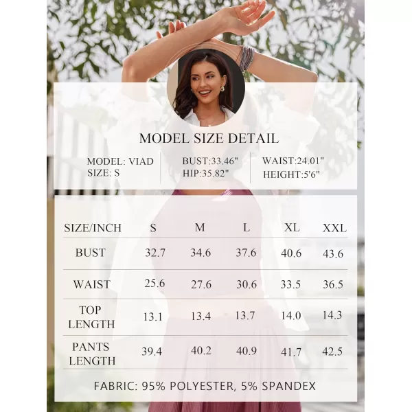 Ekouaer Womens 2 Piece Lounge Sets Ribbed Knit Crop Top Wide Leg Pants with Pockets SXXLSleeveless Old Rose