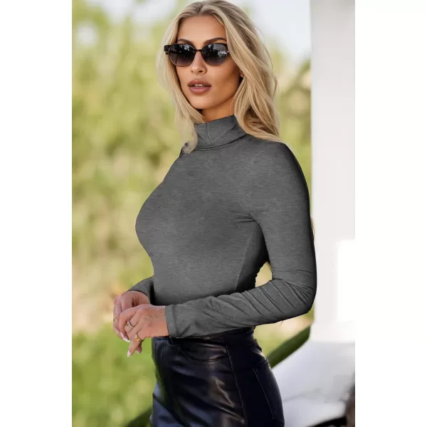 Ekouaer Womens 3 Piece Turtleneck Long Sleeve Shirts Lightweight Basic Slim Fit Soft Thermal Underwear Tops SXXLGp3blackGreyBeige