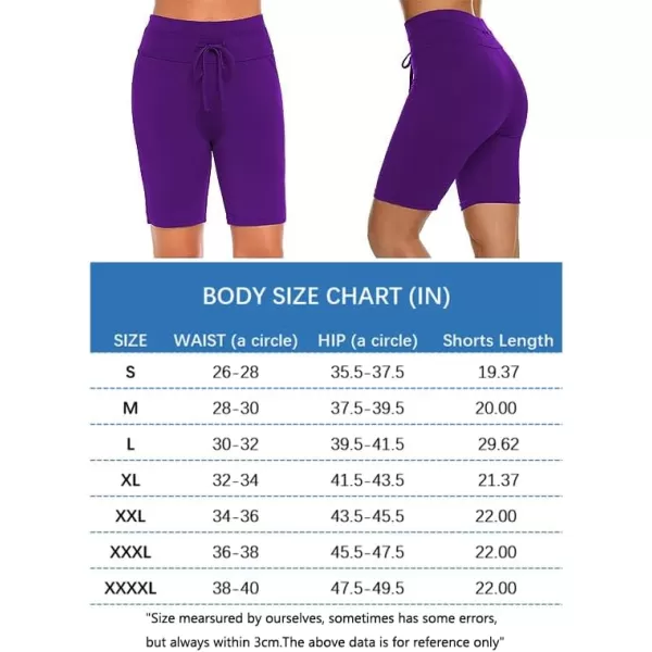 Ekouaer Womens Board Shorts High Waist Swim Shorts Beach Surf Swimwear ShortsPurple