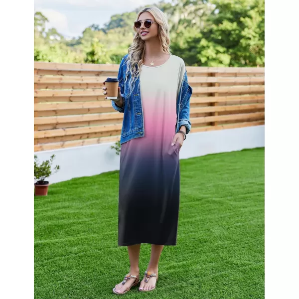 Ekouaer Womens Casual Maxi Long NightgownAagradients