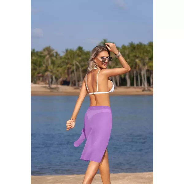Ekouaer Womens Chiffon Swimsuit Sarong Cover UpsAlilac