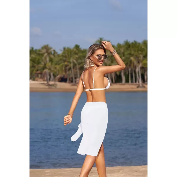 Ekouaer Womens Chiffon Swimsuit Sarong Cover UpsAwhite