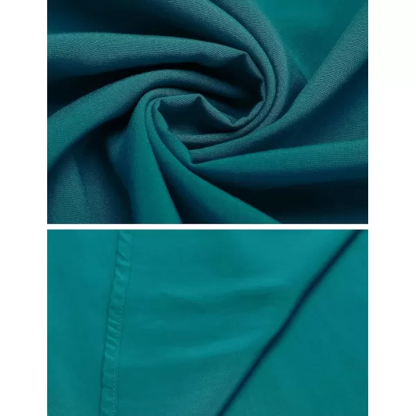 Ekouaer Womens Cover Up Short Sleeve Beachwear Coverups Loose VNeck Bikini Beach Tunic Top XS3XLAdarkcyan01
