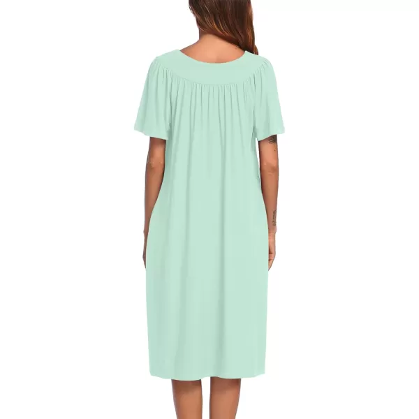 Ekouaer Womens House Dress with PocketsLight Green