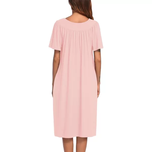 Ekouaer Womens House Dress with PocketsLight Pink