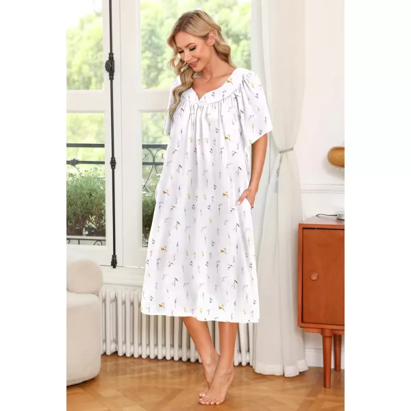 Ekouaer Womens House Dress with PocketsSpring Floral