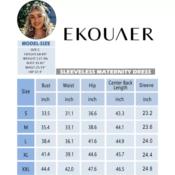 Ekouaer Womens Maternity Dress Rib Knit Sleeveless Tank Side Slit Bodycon Dresses Pregnancy Clothes SXXLZ Long Sleeve Khaki