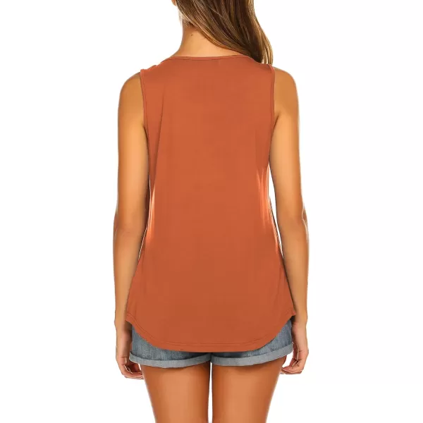Ekouaer Womens Maternity Nursing Tank Tops Sleeveless Breastfeeding Shirts Double Layer Summer Pregnancy ClothesAorange