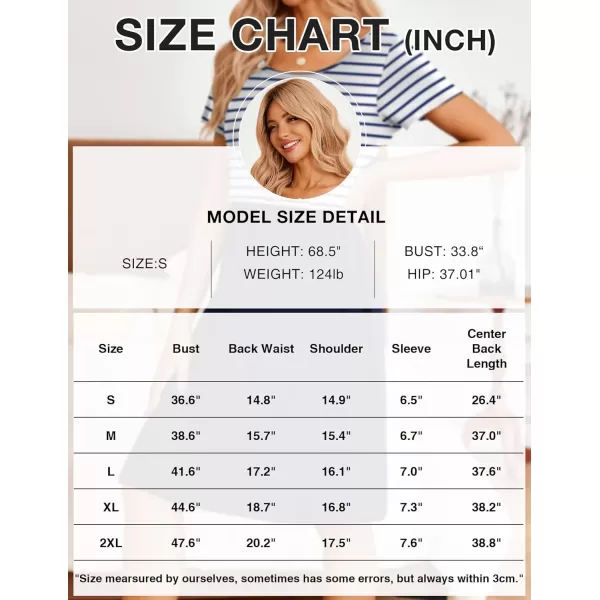 Ekouaer Womens Nursing Dress Summer Short Sleeve Patchwork Maternity Breastfeeding Knee Length DressNavynavy Stripe