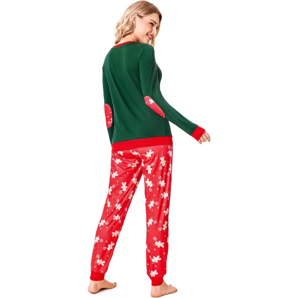 Ekouaer Womens Pajamas Sets Long Sleeve with Plaid Pants Soft Sleepwear O Neck 2 Piece Pjs Joggers Loung Set with PocketsPat48